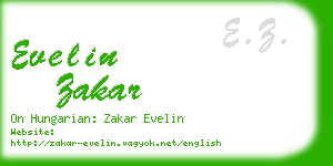 evelin zakar business card